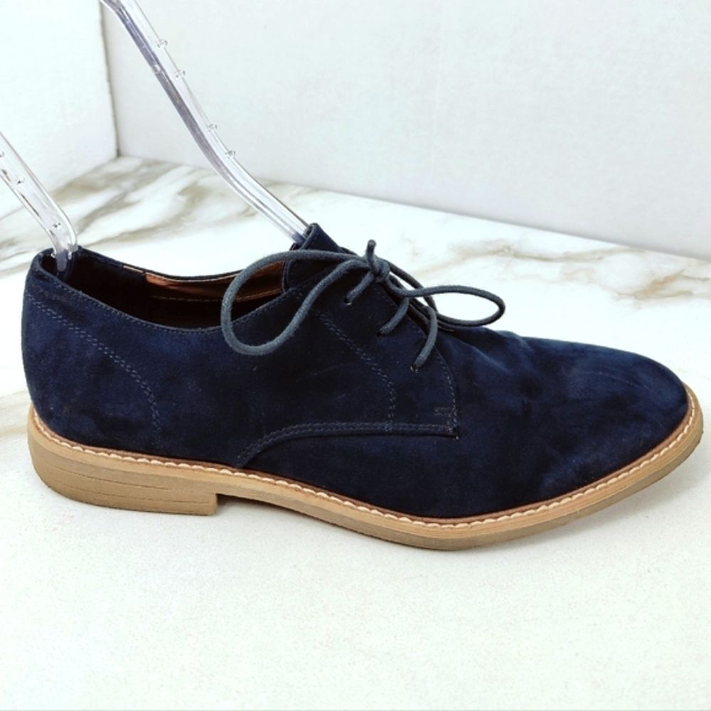 AMPUTEE Single RIGHT Shoe H&M Men's Blue Faux Suede Oxford Dress Shoes, 9